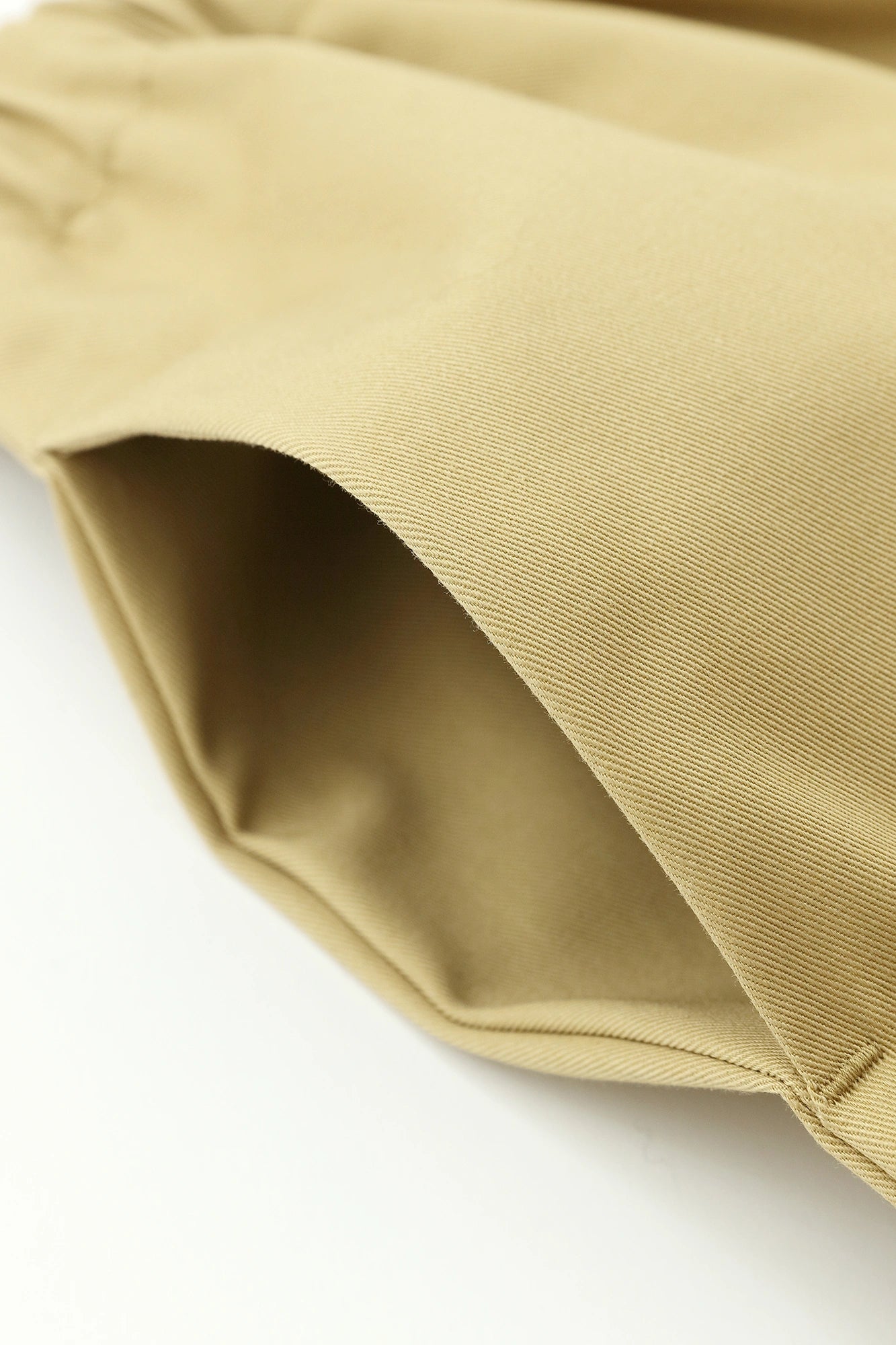 Chino Cloth Wide-legged Pants Odayaka／Straw Color