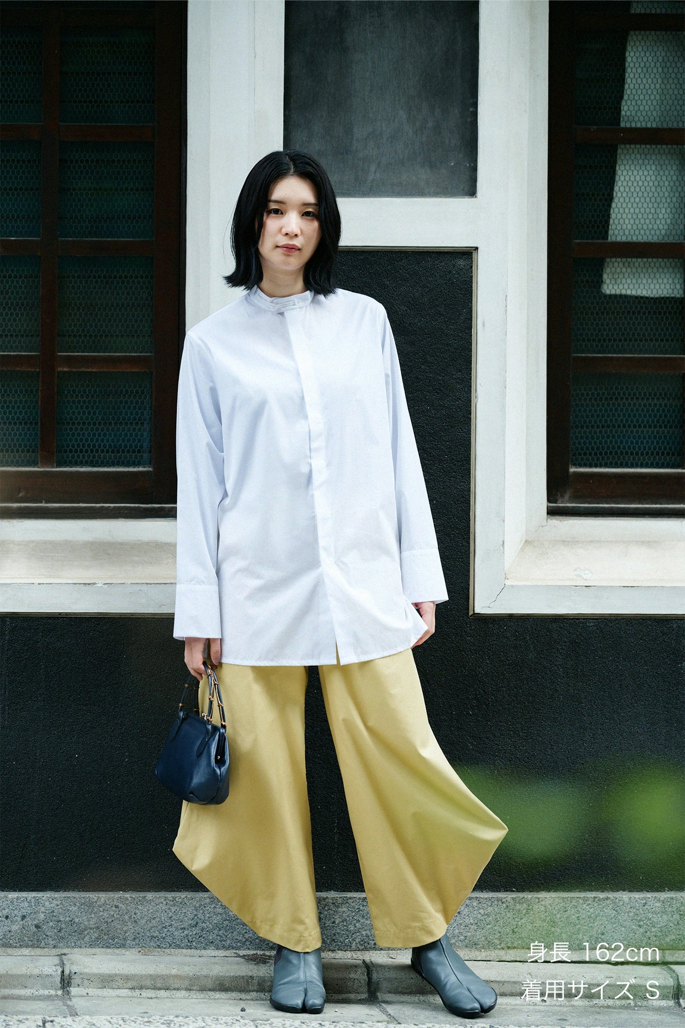 Chino Tissu Large Monpe Odayaka/Jaune Pâle