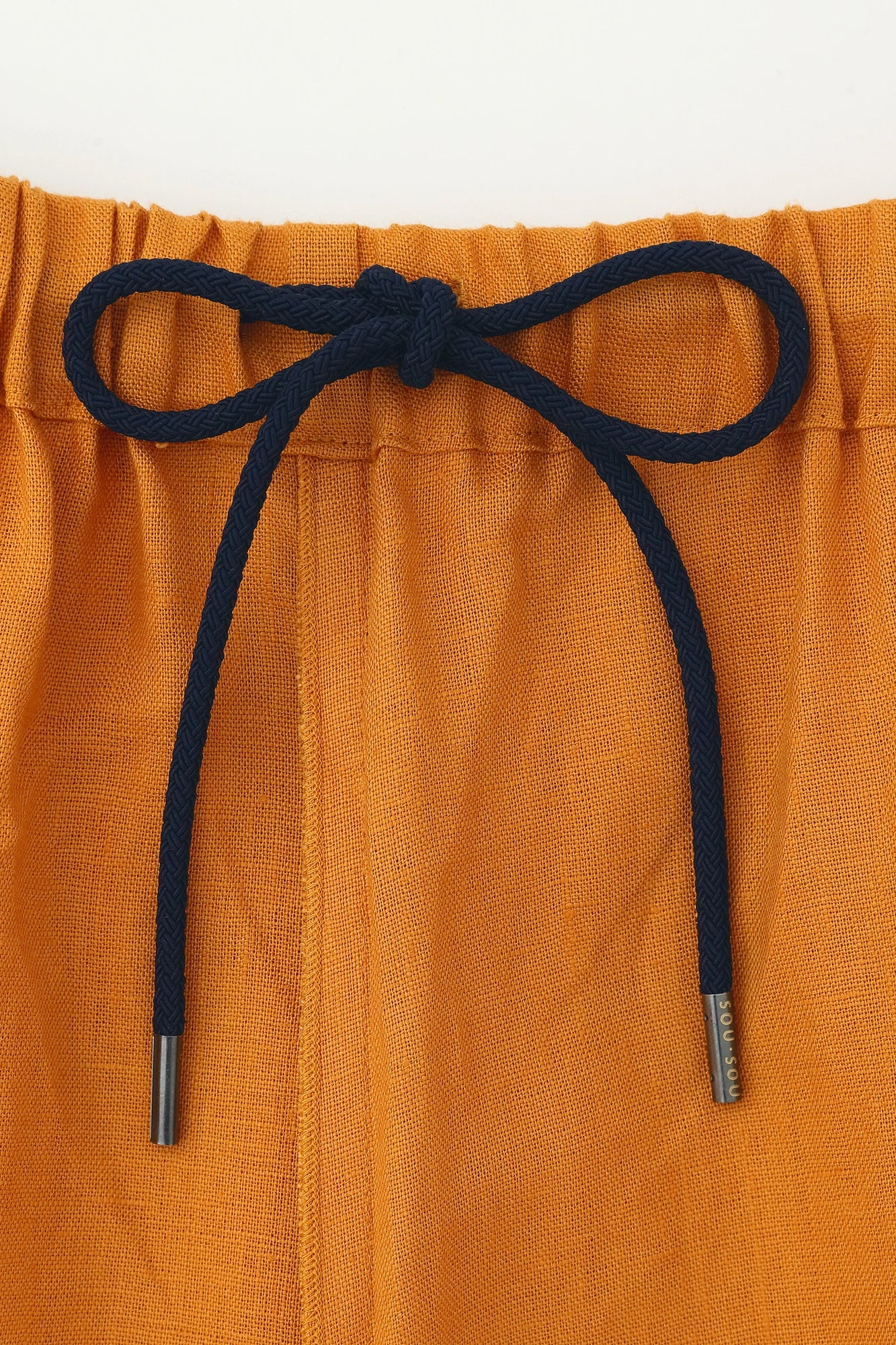 【Scheduled to ship around Mar 3】Linen Wide-legged Pants／Golden Brown