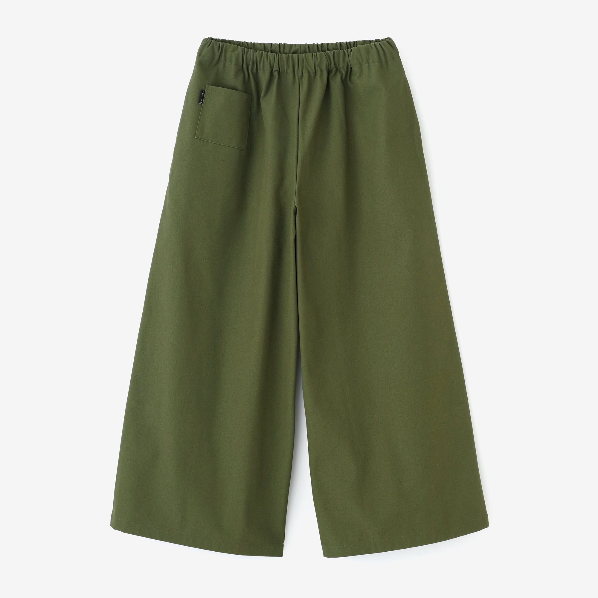 【Scheduled to ship around Mar 3】No.11 Canvas Wide-legged Pants／Moss Green