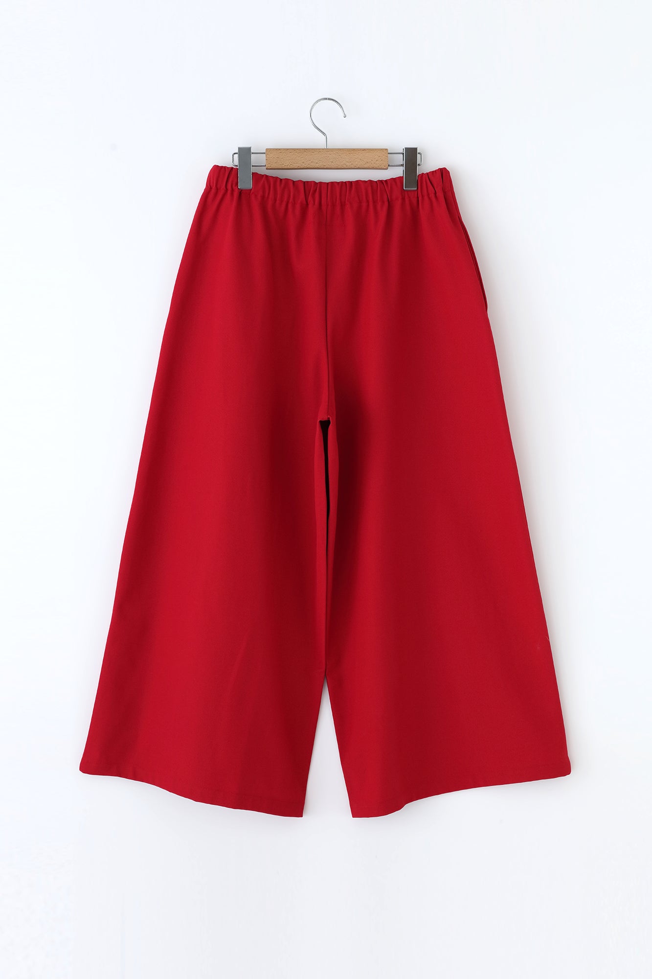 【Scheduled to ship around Mar 3】No.11 Canvas Wide-legged Pants／Scarlet
