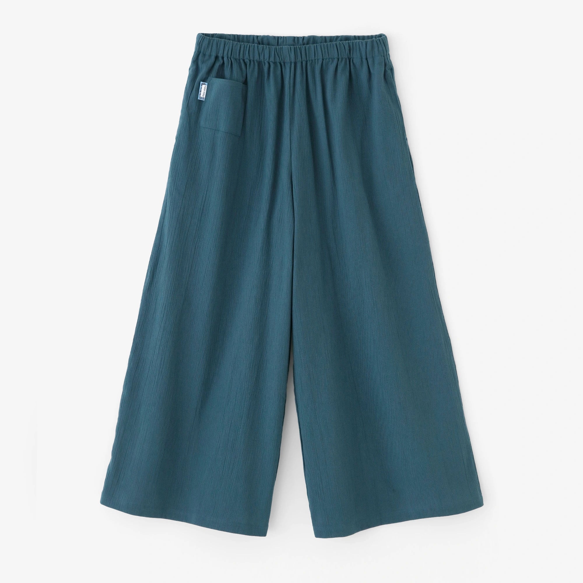 【Ships ard. 4/21】Chizimi Cotton 20/20 Wide-legged Pants / Blue