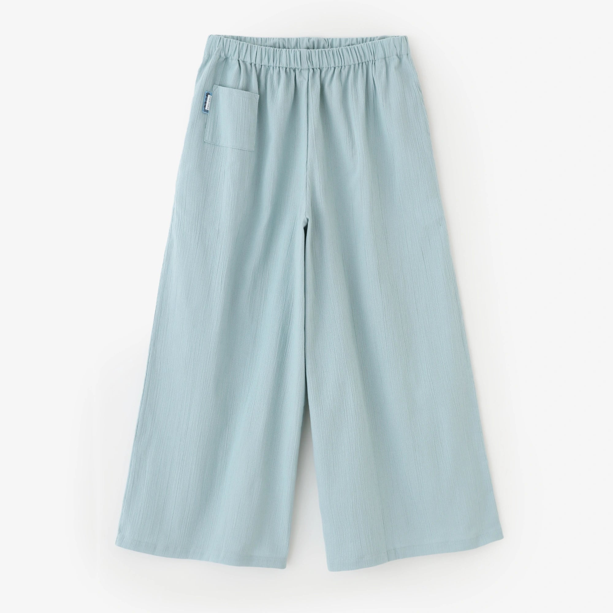 Chizimi Cotton 20/20 Wide-legged Pants / Pale Greyish Blue 