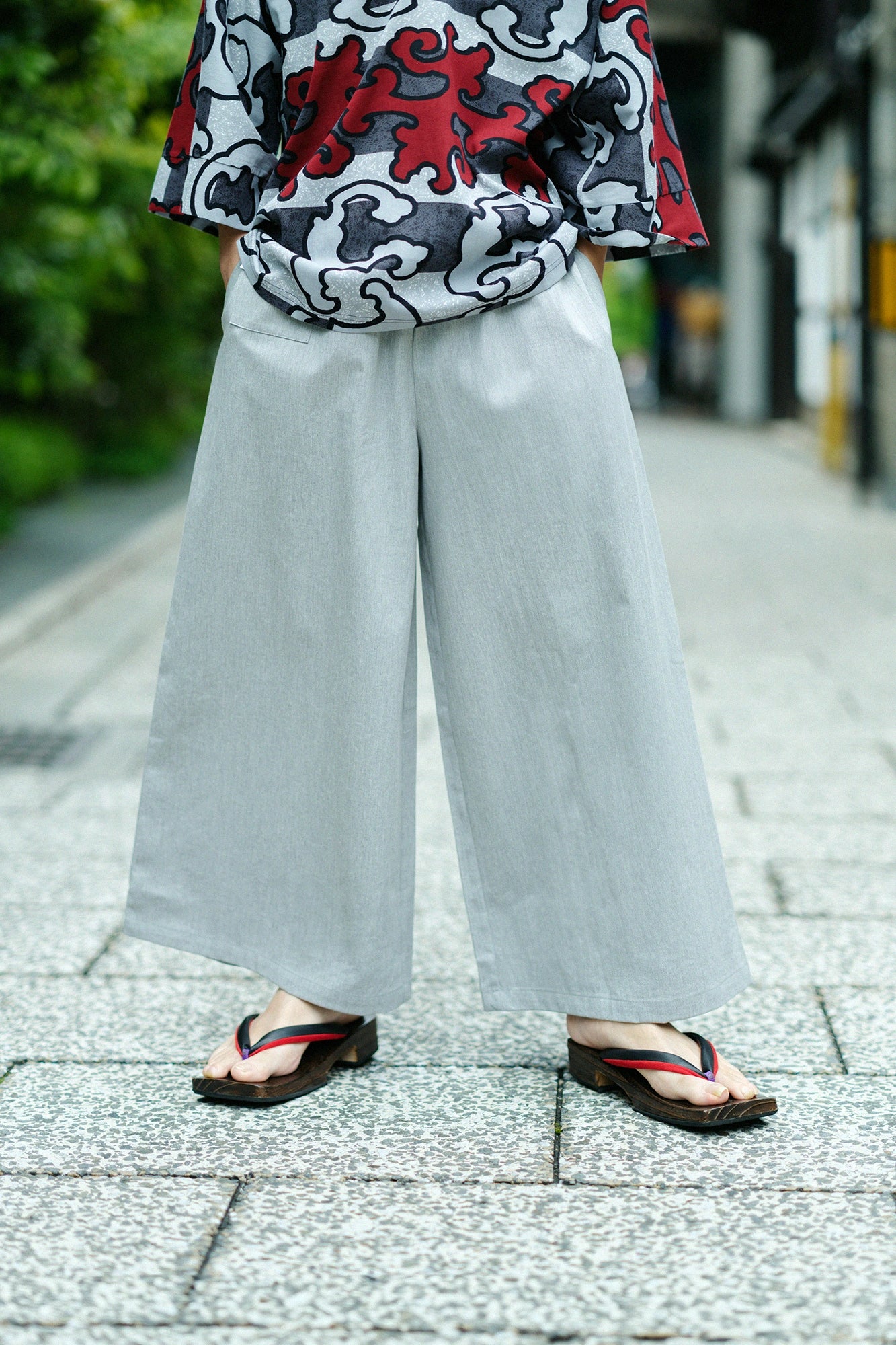Chinostoff Wide Monpe/Grey
