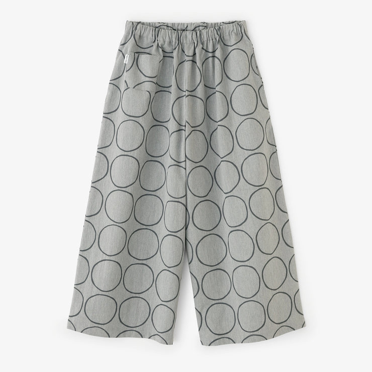 Chino Cloth Wide-legged Pants／Circles Light Grey