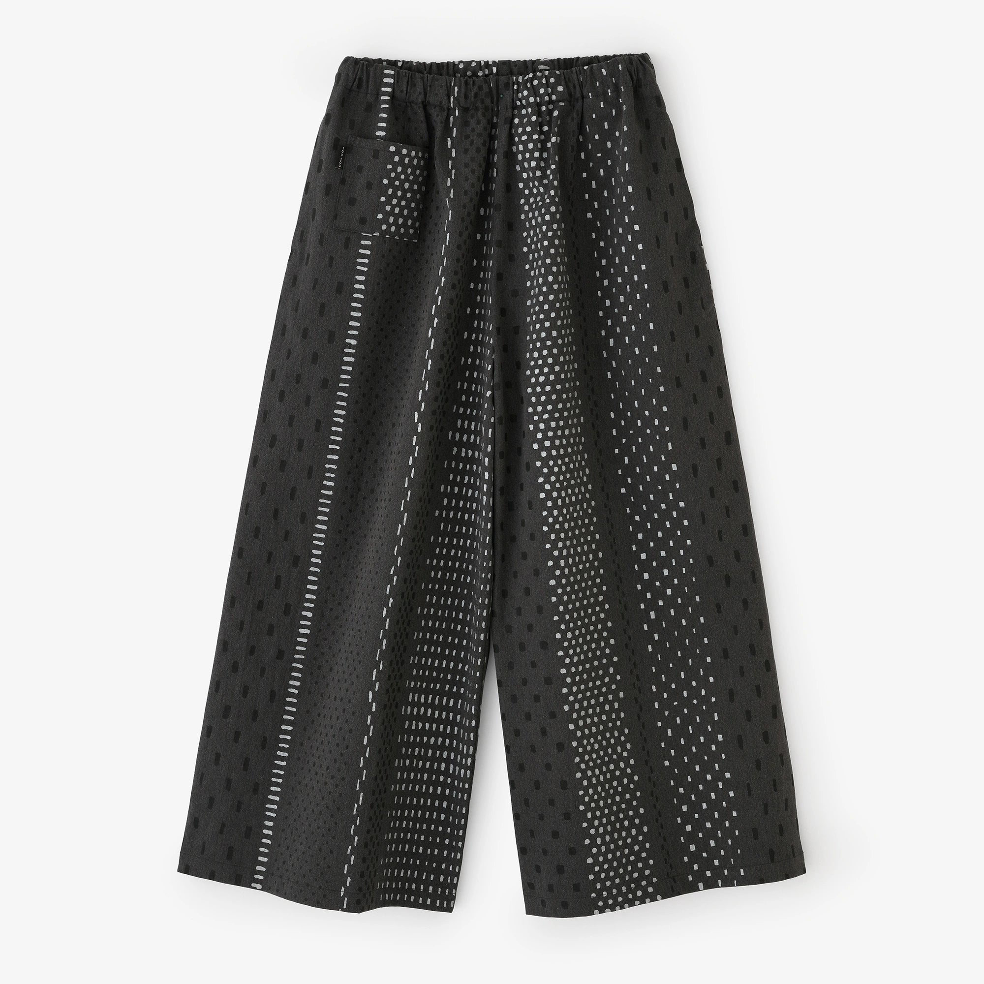 Chino tissu large Monpe/ararejima couleur decharcoal