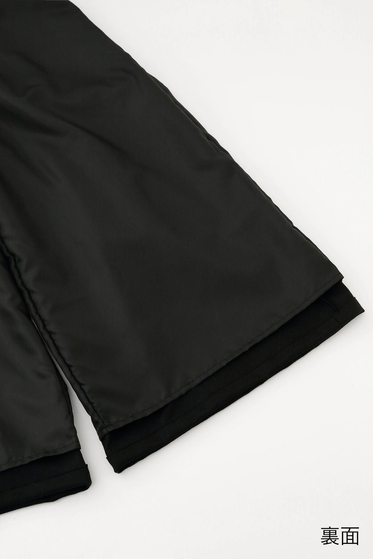 【Ships ard 11/17】Woolen Yarn Wide-legged Pants／Black