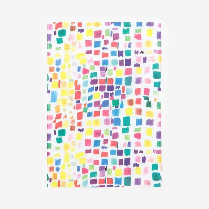 伊勢木棉圖案紋樣手巾（短版）/調色盤