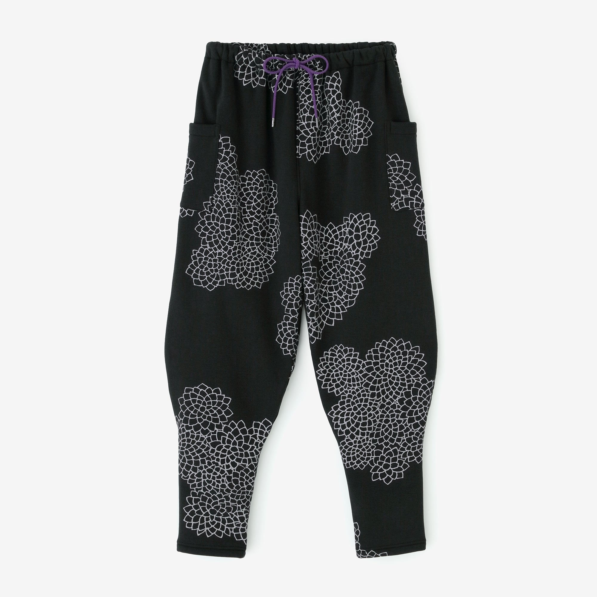 麻レーヨン 裁付えんゆう穿き／がんじがらめ 濡羽間道（ぬればかんとう）