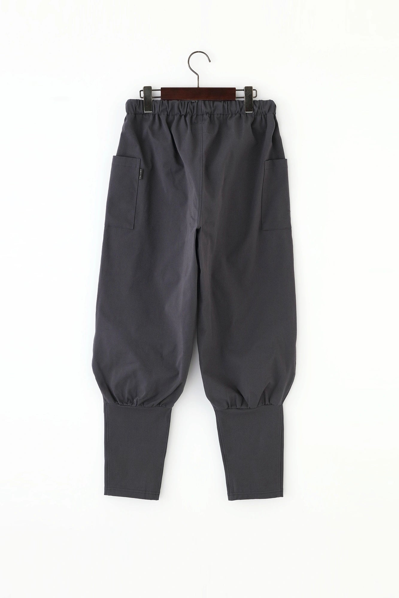 Shin Twill Weave Harem Pants／Black Oak Color