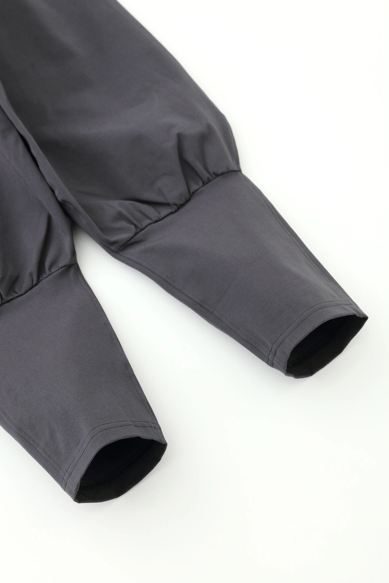 Shin Twill Weave Harem Pants／Black Oak Color