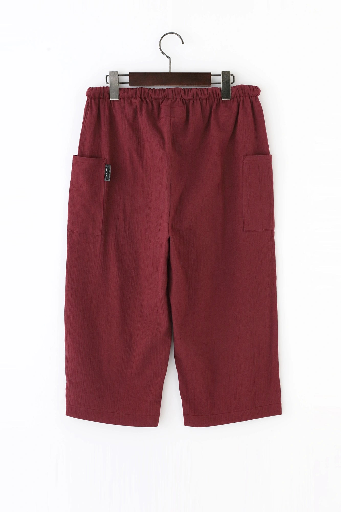 Chizimi Cotton 20/20 Skinny Pants／Burgundy