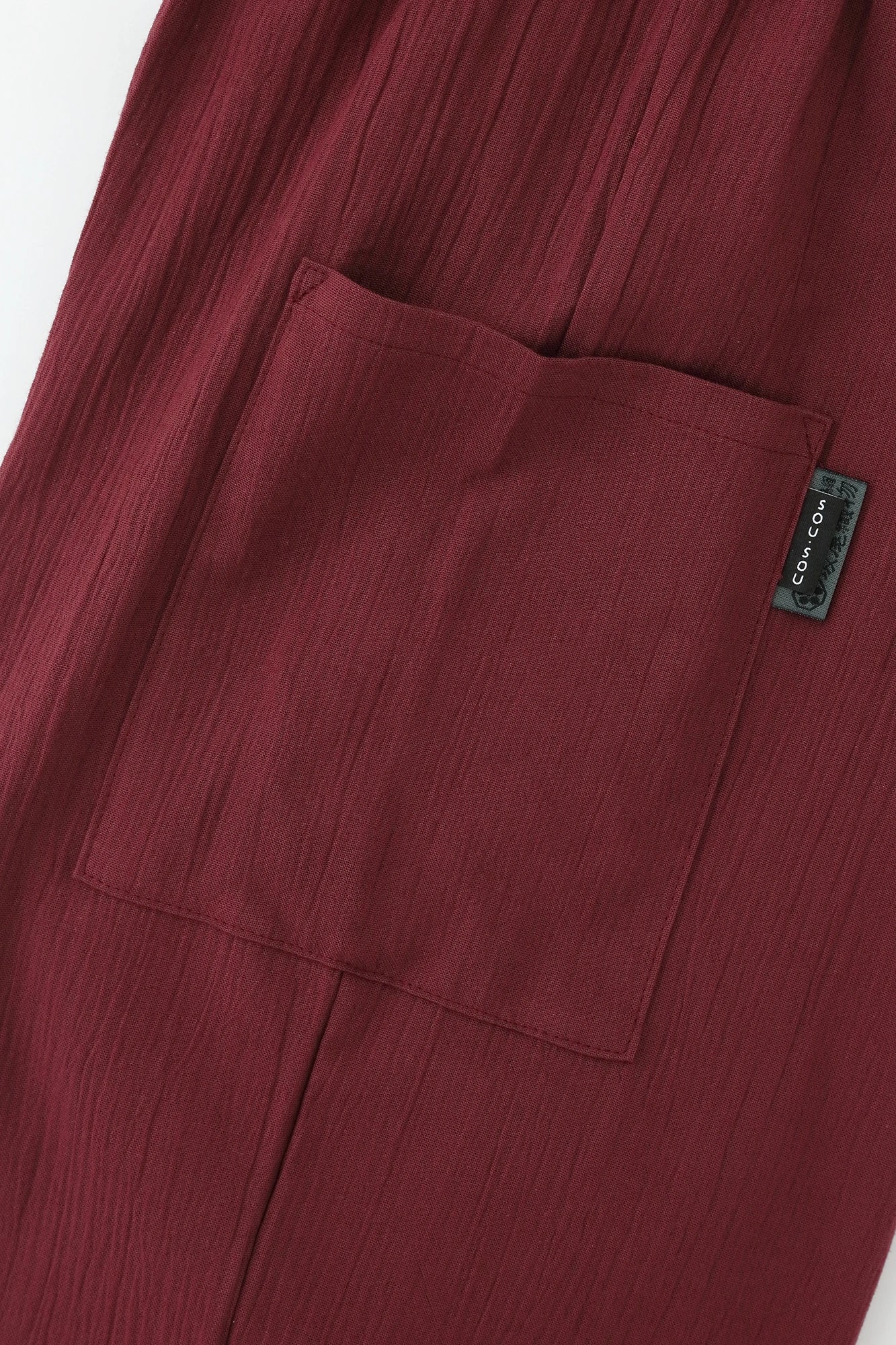 Chizimi Cotton 20/20 Skinny Pants／Burgundy