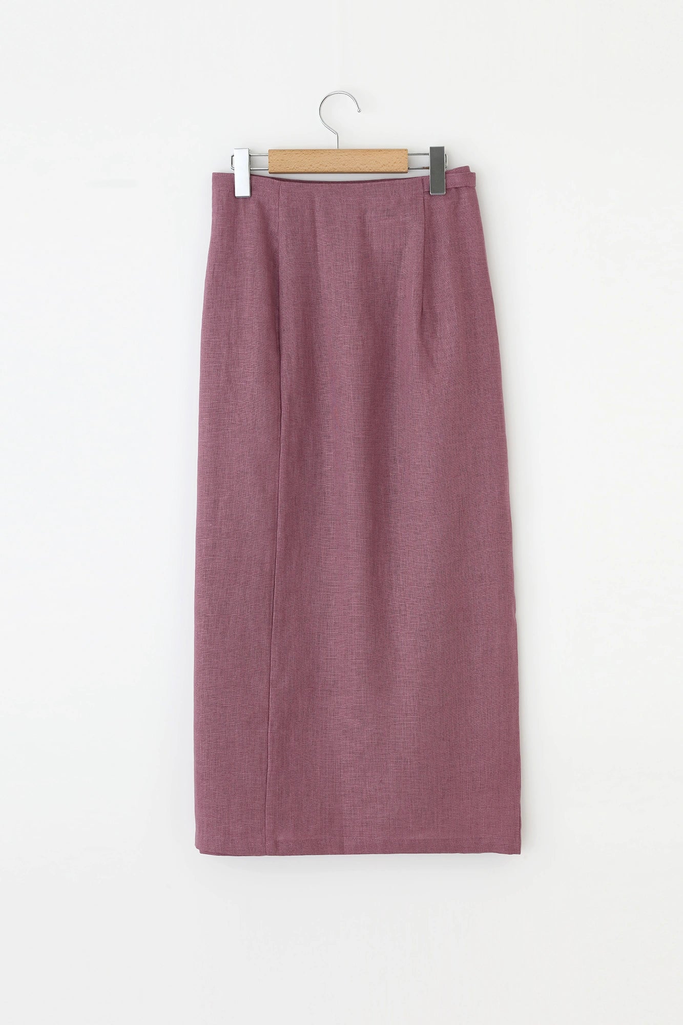 【Ships ard. 4/21】Linen Wrap Skirt / Sappanwood Rose