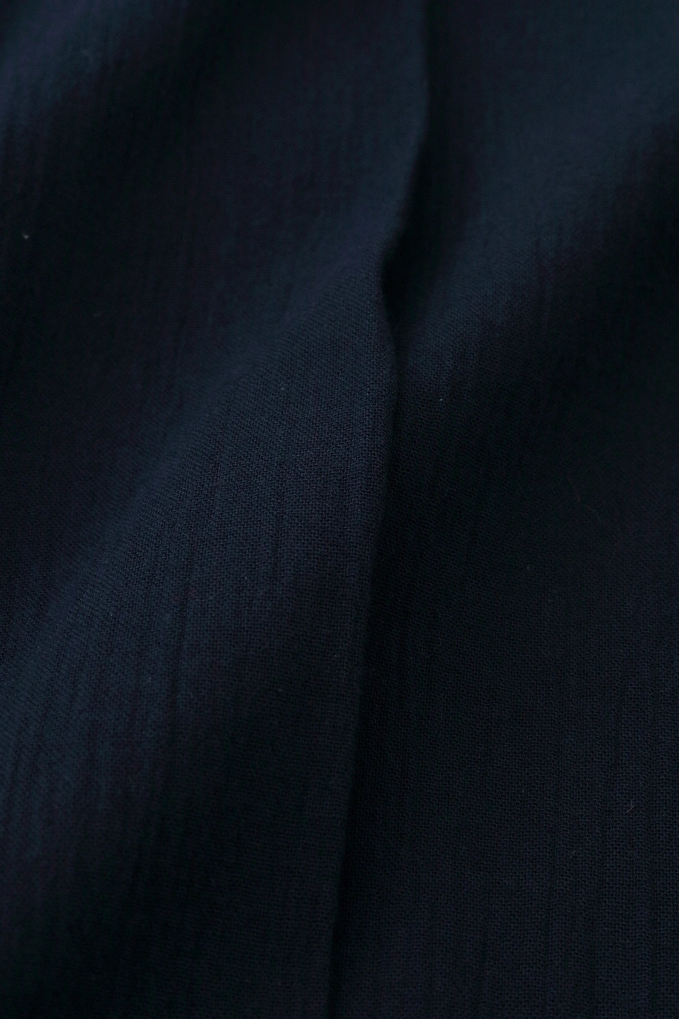 高島縮 20/20 袴形（はかまなり）はぎ丈／留紺（とめこん）