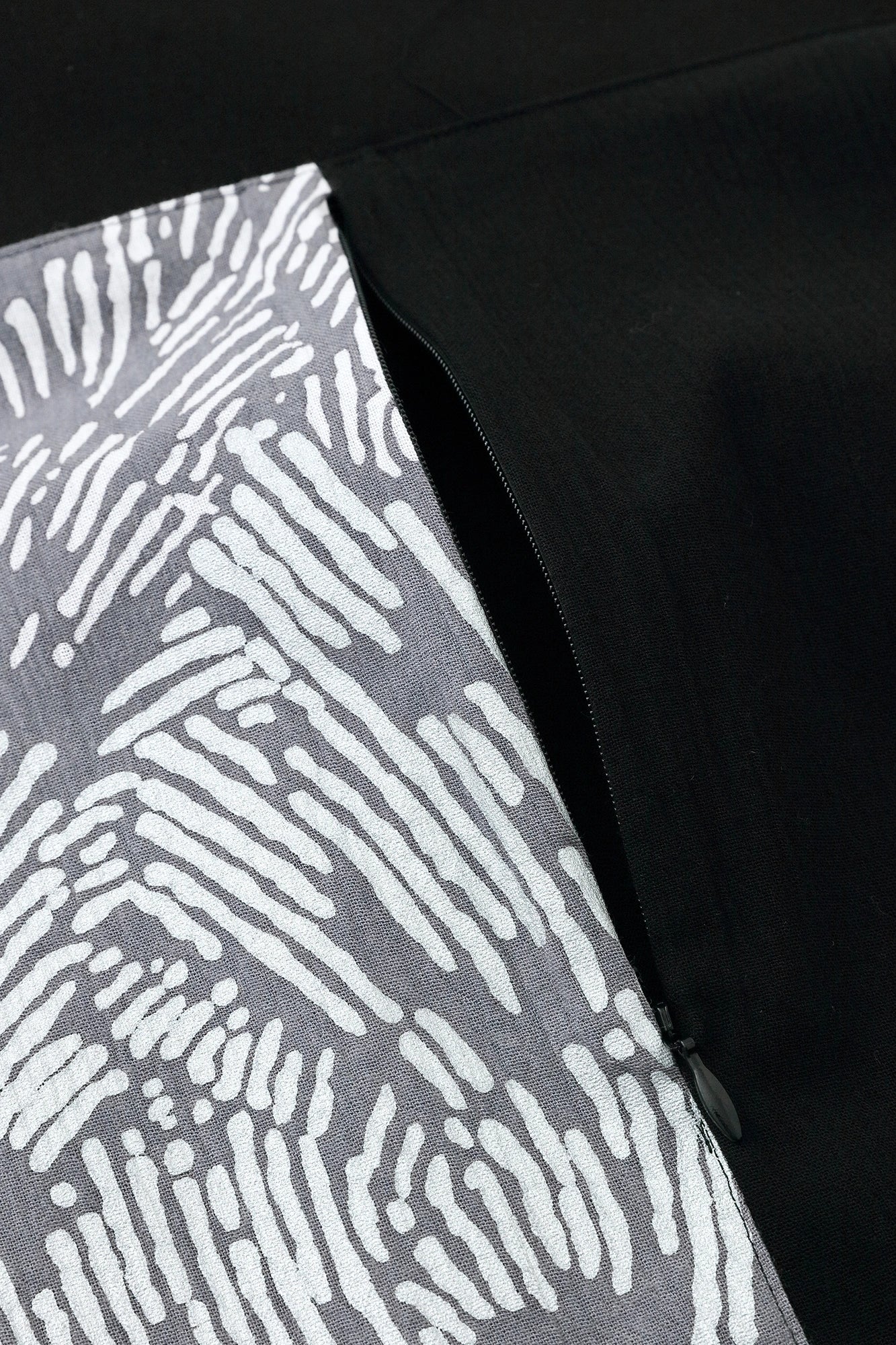 Chizimi Cotton 20/20 Fubi Bottom  Bi-color／Black×Peony