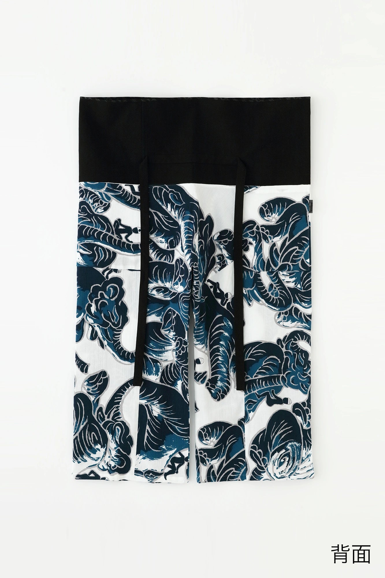 Chizimi Cotton 20/20 Fubi Bottom ／flying elephants Bluish Silver