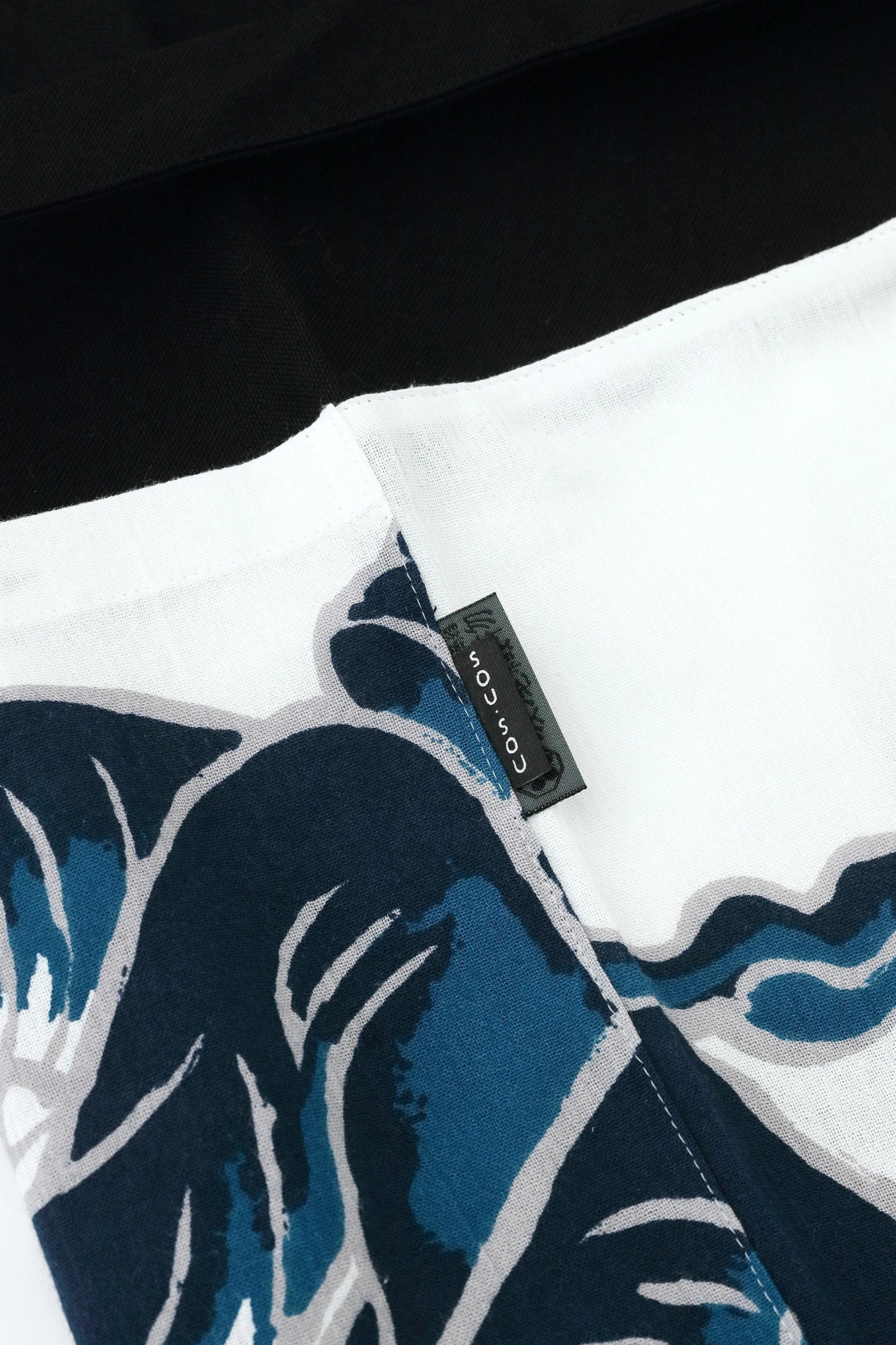 Chizimi Cotton 20/20 Fubi Bottom ／flying elephants Bluish Silver