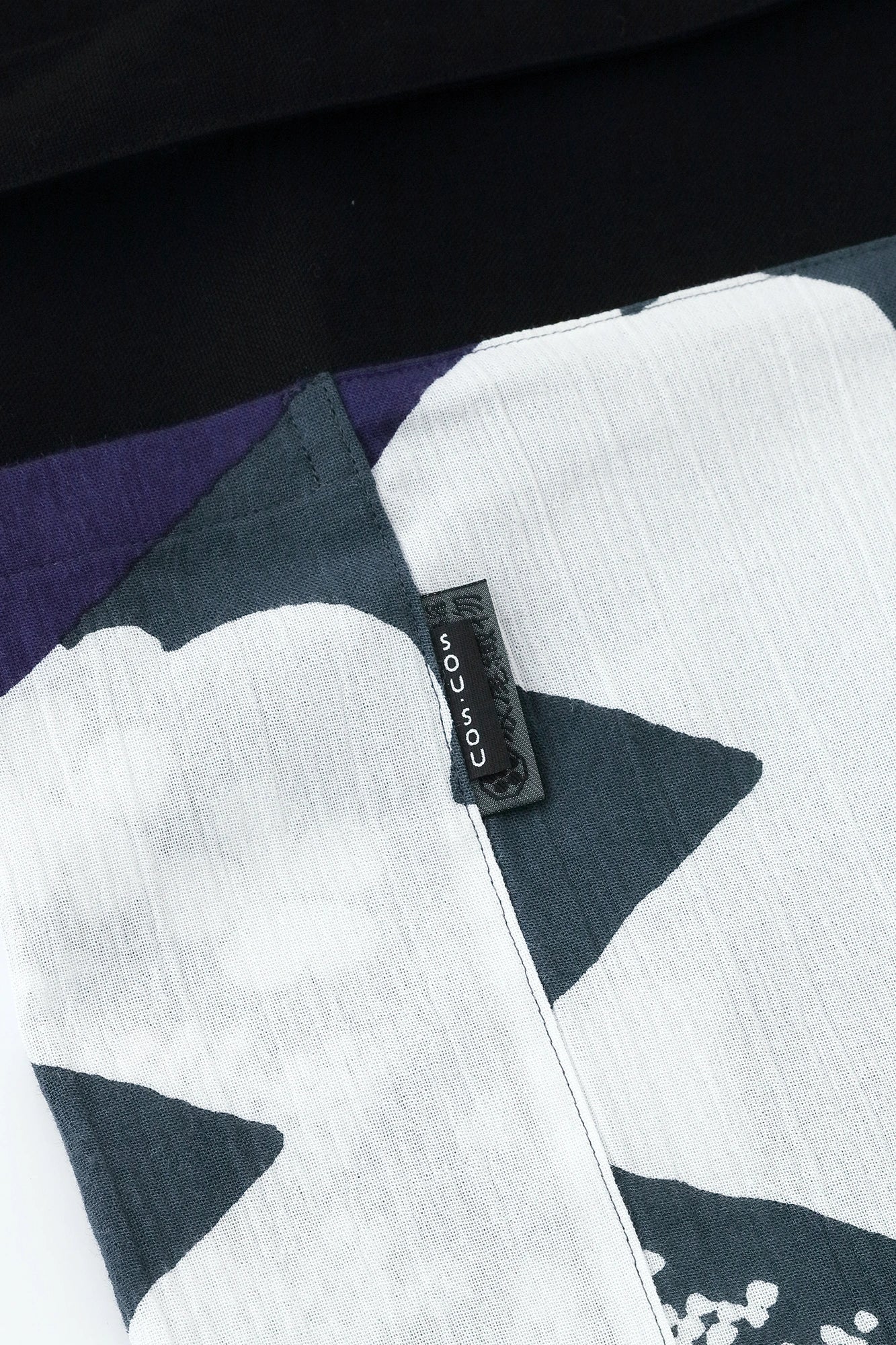 Chizimi Cotton 20/20 Fubi Bottom ／Small Flower, Clouds and Linked Diamond Pattern Recreation