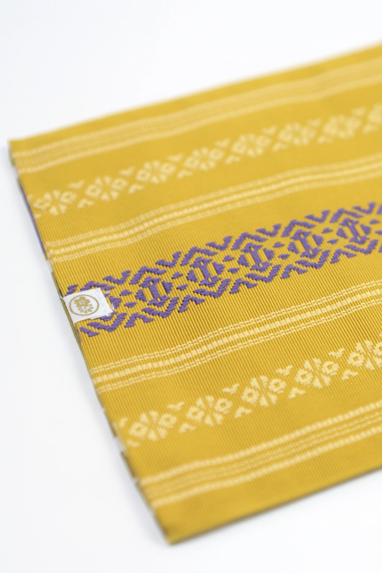 Hakata Half-width Obi Belt／Golden Ocher