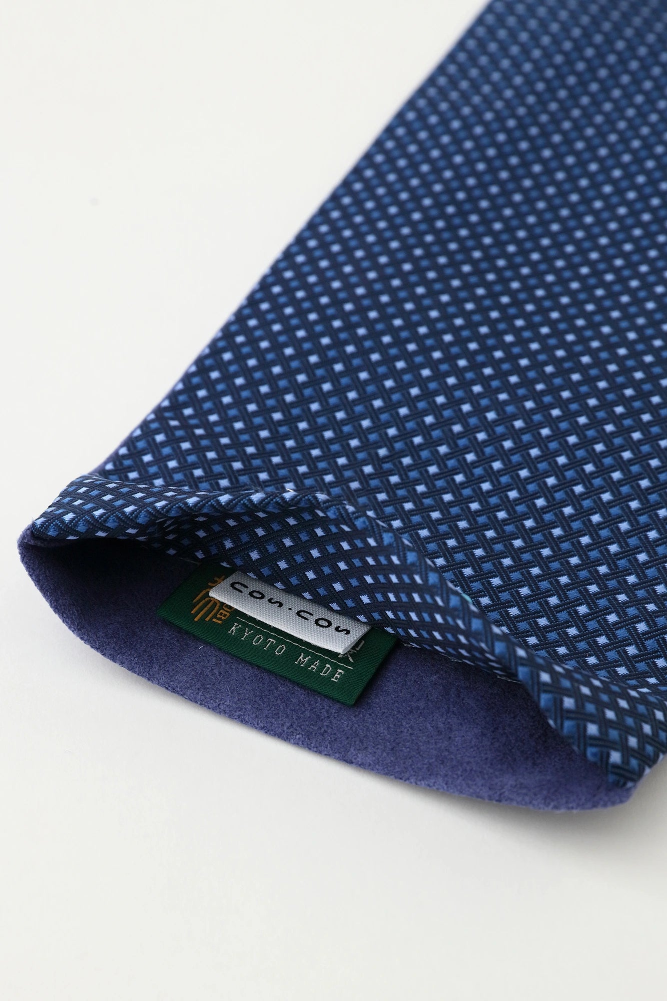 Silk×Faux Nubuck Men's Obi Belt／Ultramarine×Bellflower Blue