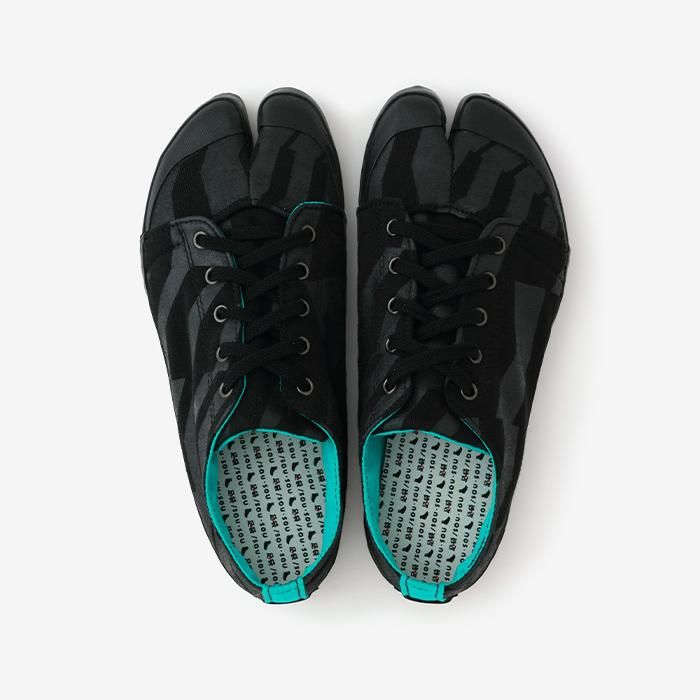 分趾足袋運動鞋 漸段／黑色×漆黒2