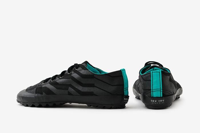 分趾足袋運動鞋 漸段／黑色×漆黒2