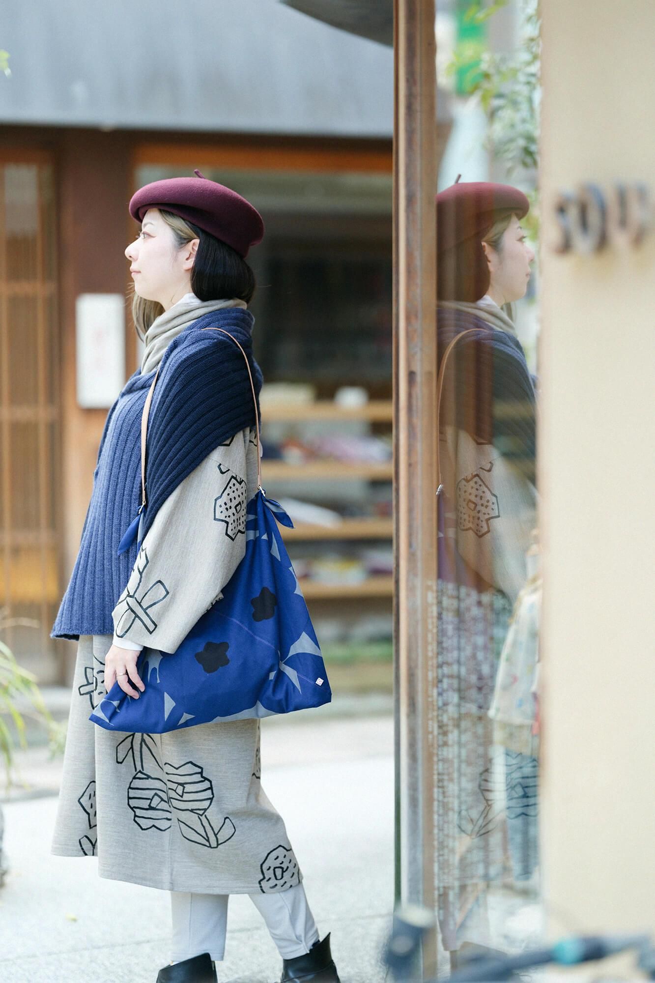 Isemomen Cotton Eco Bag / Oraka Grayish Blue