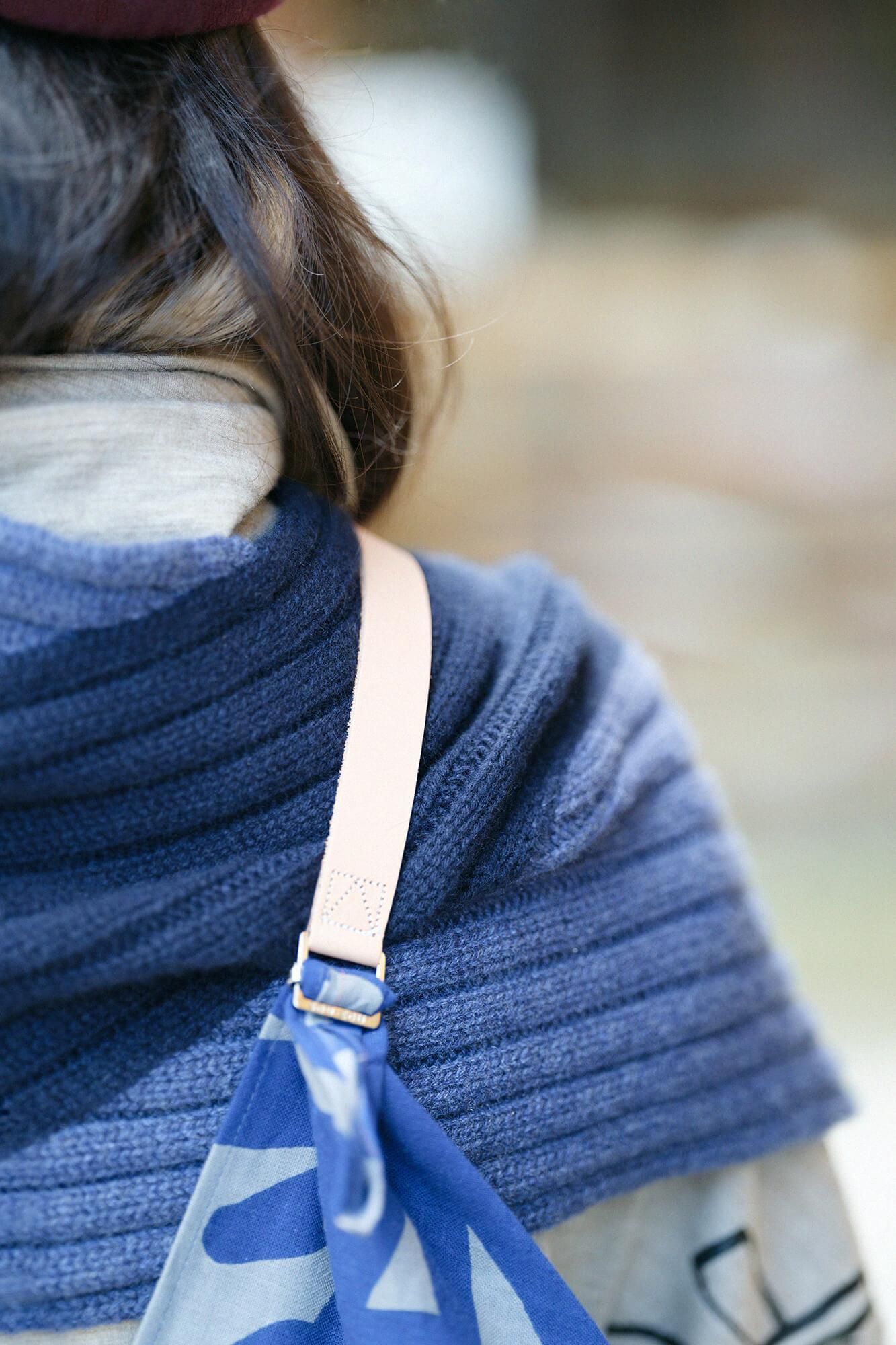 Isemomen Cotton Eco Bag / Oraka Grayish Blue