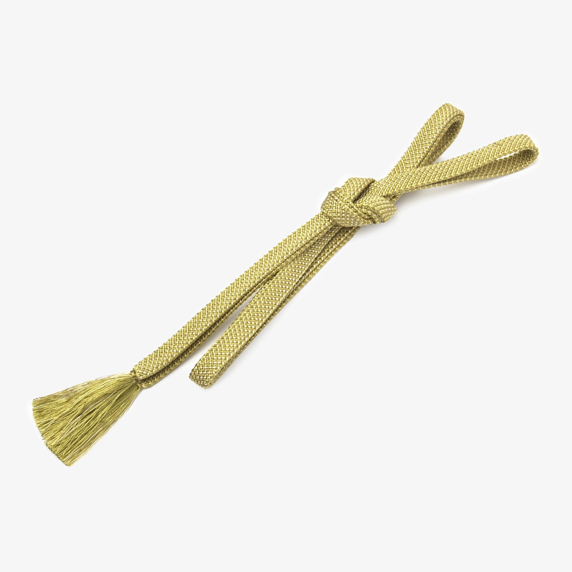 真絲 羽織腰繩／金茶色