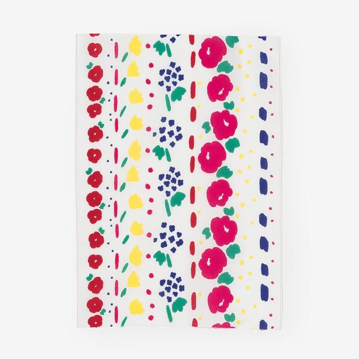 伊勢木綿 textile手ぬぐい（ひめ丈）／花飾り