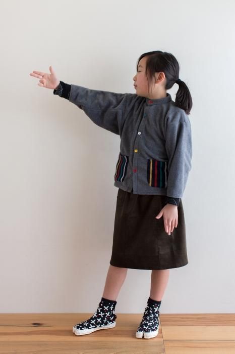 ● Split Toe Tabi Shoes for Kids / Suzushiroso Black 2