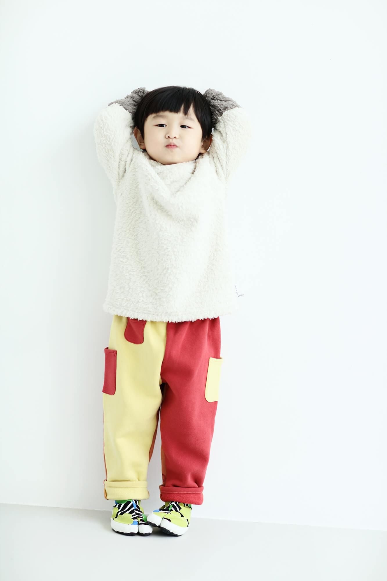 ●兒童分趾足袋鞋／布芝空薔薇2