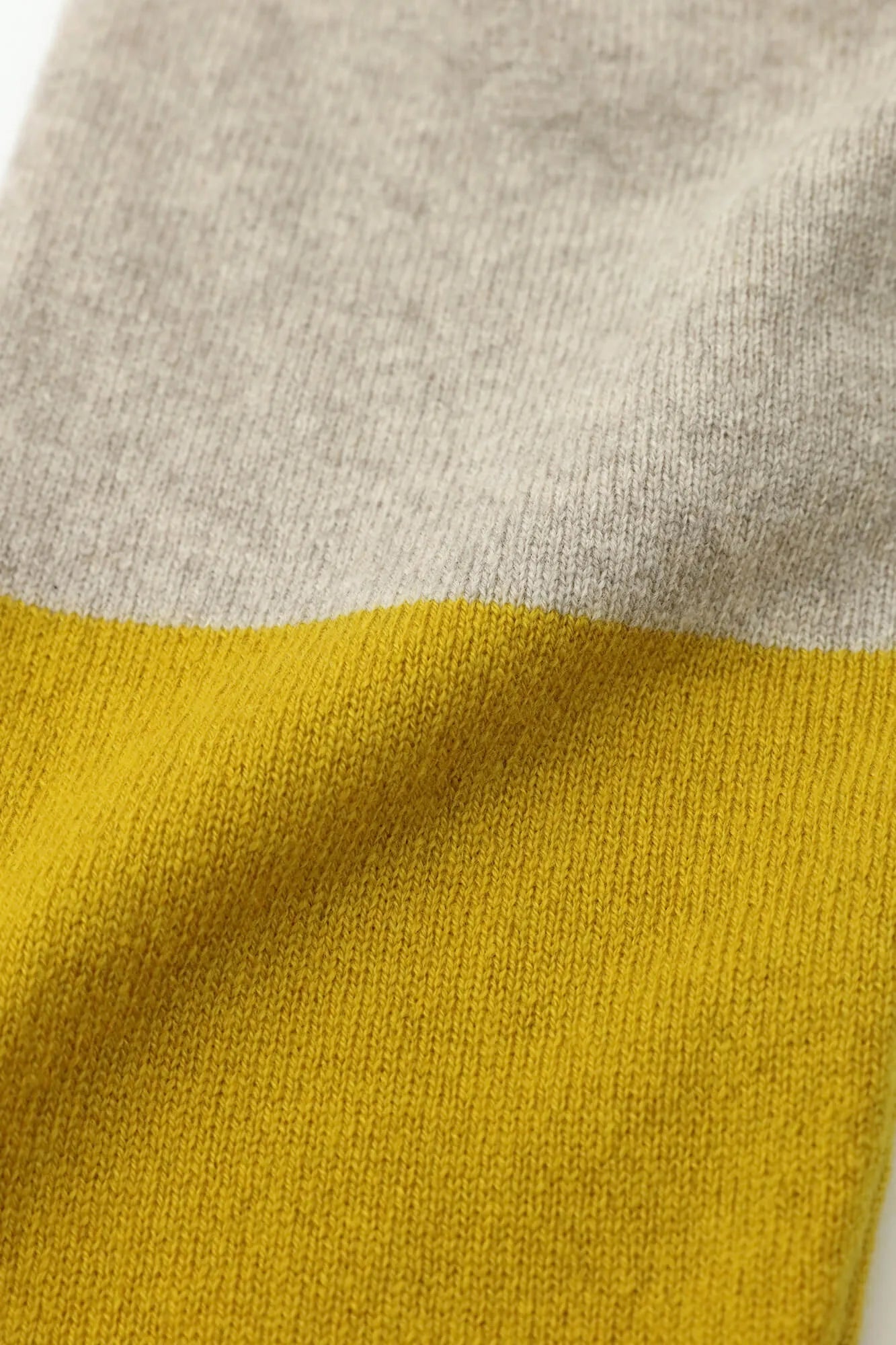 SOU・SOU×ALPHA 羊絨雙色袖和裝針織衫／亞麻衣身