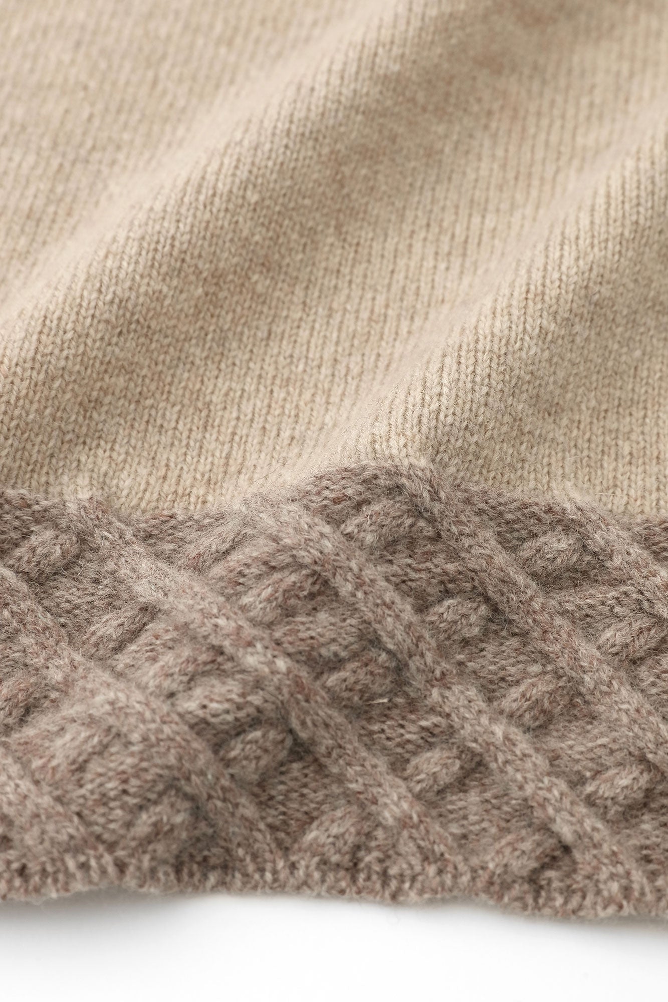 SOU・SOU×ALPHA Lamb Wool Chou-fuku Vest / Beige×Light Greyish Brown