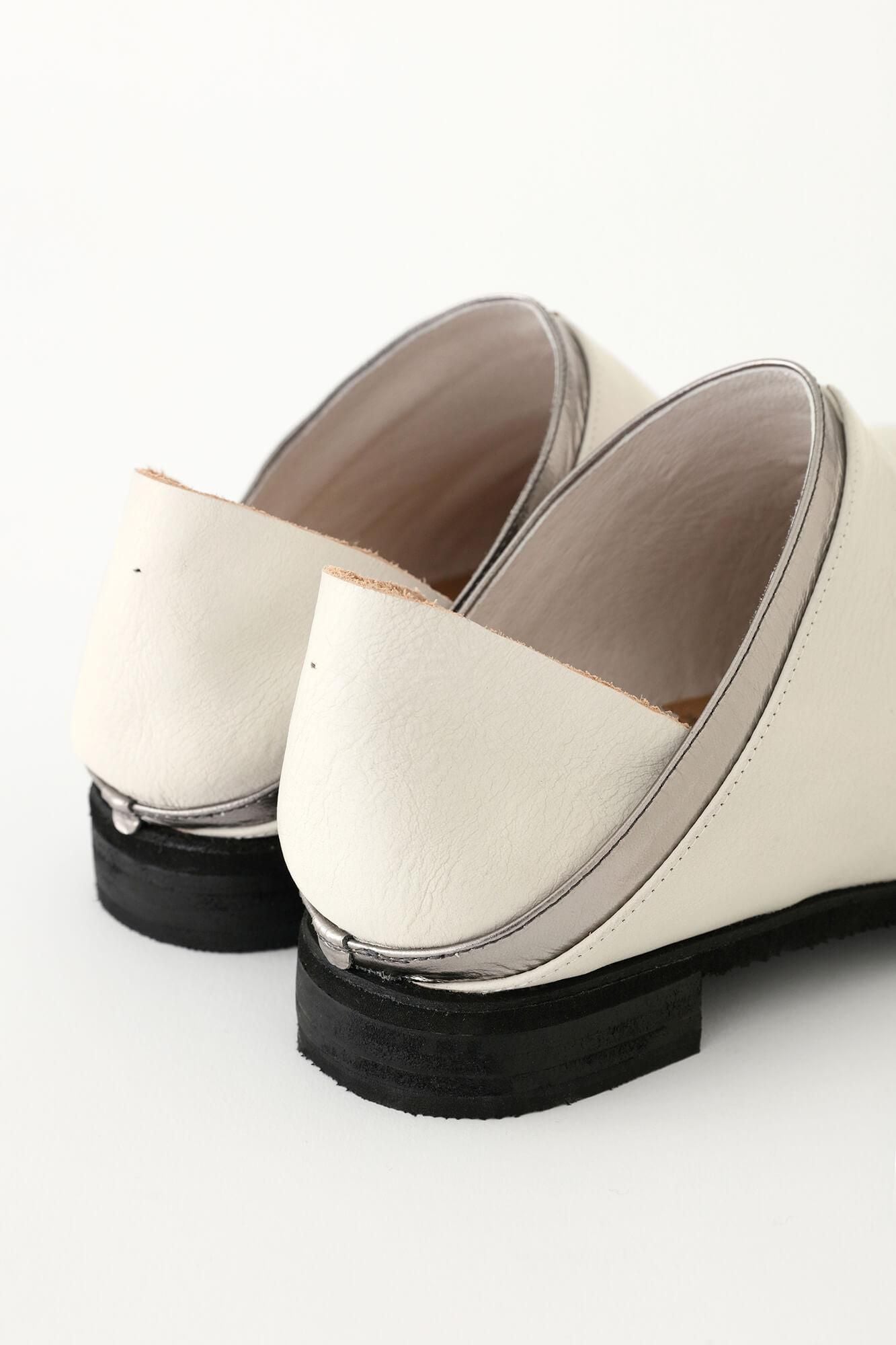 踵單皮 SOU・SOU傾衣×吉靴房 ／白色 【※約需8個月送達】