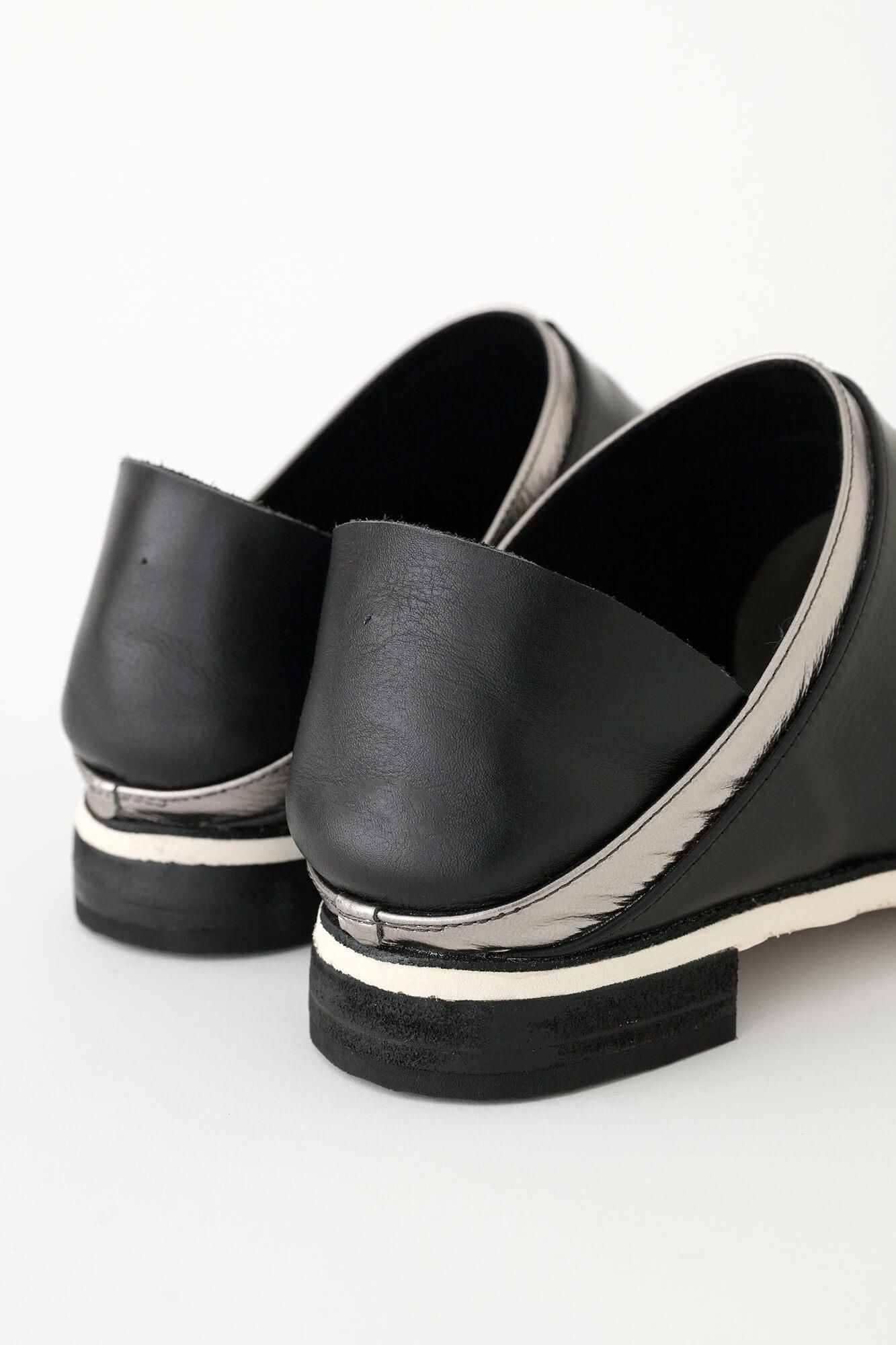 踵單皮 SOU・SOU傾衣×吉靴房 ／黑色 【※約需8個月送達】