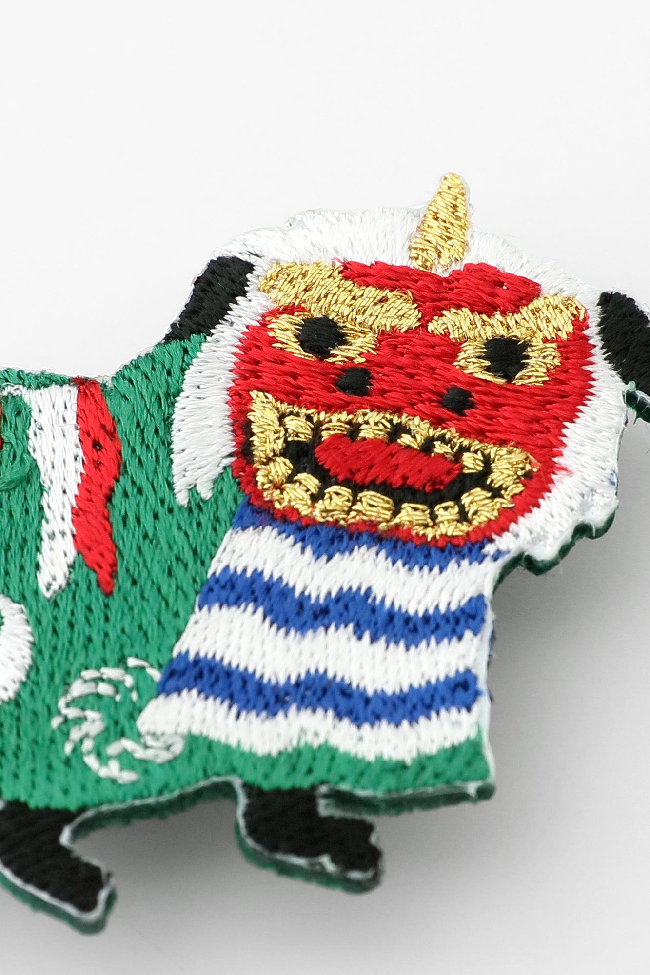 刺繍飾り（ししゅうかざり）／京獅子舞（きょうししまい） 緑（みどり）
