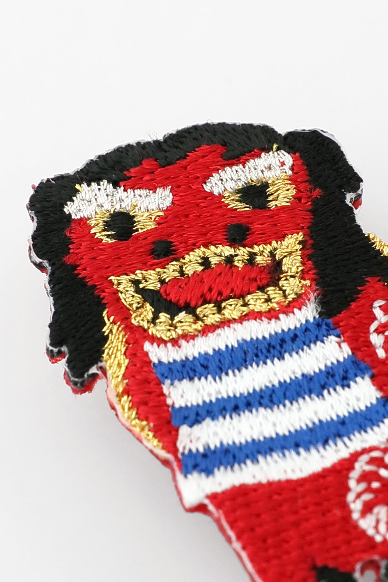 Embroidery Brooch／Kyoto Lion Dance Red