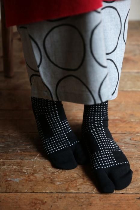 足袋下（普通丈）／影 濡羽色（ぬればいろ） 【男・女性用】