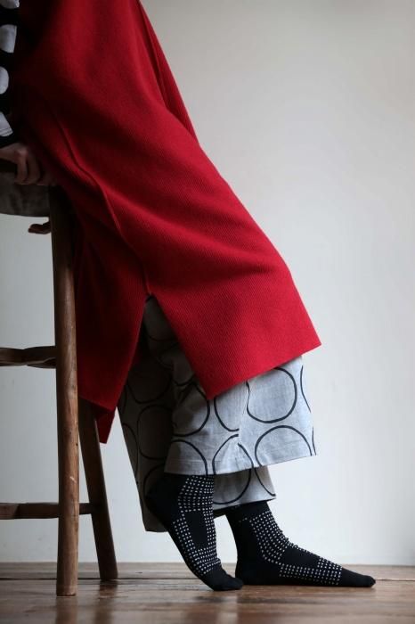 足袋下（普通丈）／影 濡羽色（ぬればいろ） 【男・女性用】