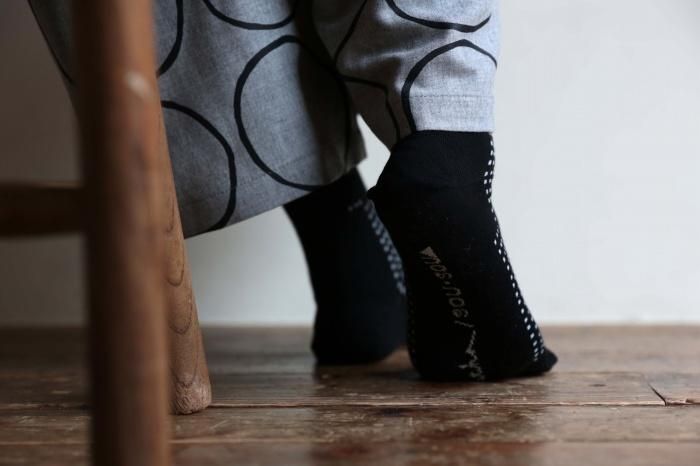 足袋下（普通丈）／影 濡羽色（ぬればいろ） 【男・女性用】