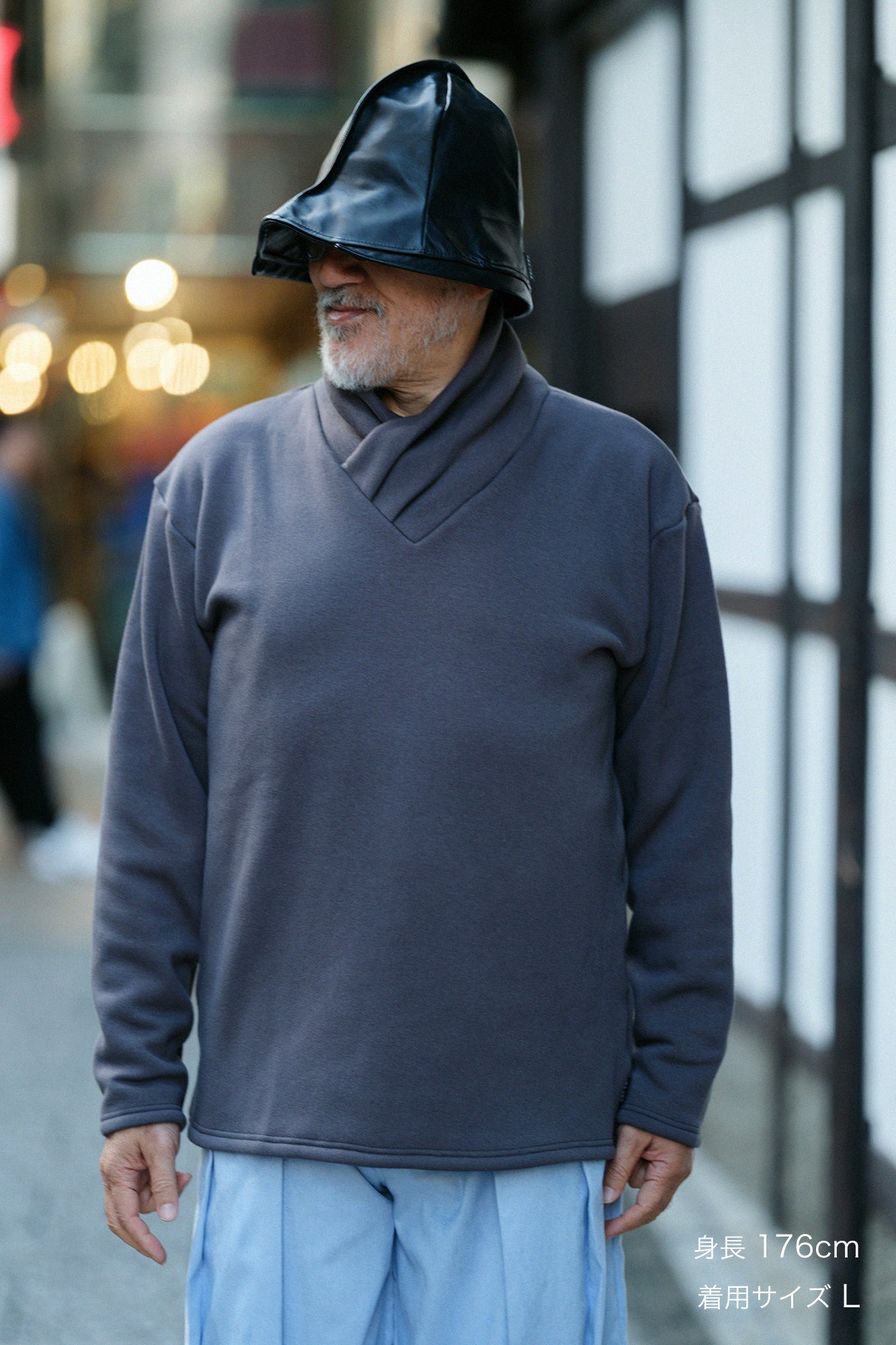 裏ボア 衿巻ジバン／藤煤竹（ふじすすたけ）