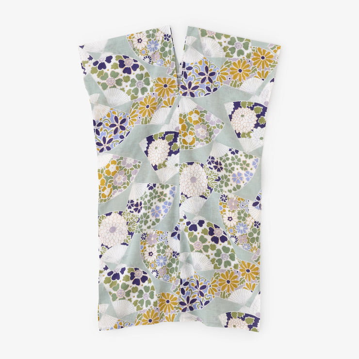 [Expédition prévue vers le 23 juin] Motif en coton Ise, robe rectangulaire, futatsumi/éventail, souris saule