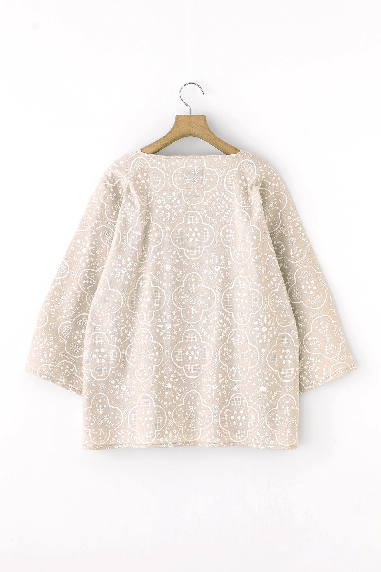【Versand voraussichtlich ab dem 3. März】 Asa Rayon Nagitashikakui Kimono (Vierkant-Kimono) / Sukashi-Muster (Mon'yō) Kijiro (natürliches Weiß) 