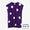 Kiyose-Shibori Feinwoll (Sazare-Urake) Langform-Kleid (Chouhoukei) Schulterlinie (Katasen)/Große Mizutama (Mizutama Dai) Tiefviolett (Kokimurasaki) × Tsukumo 