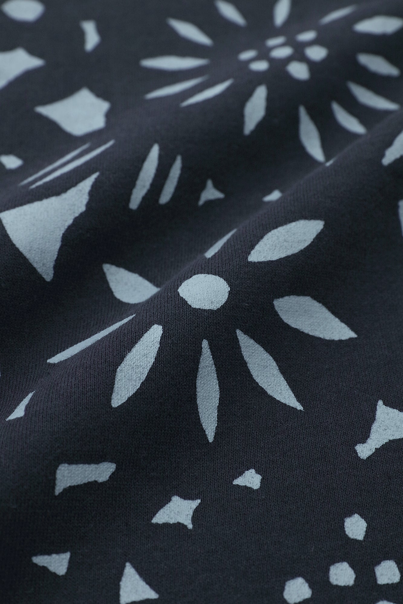 Fleece Lining Knit Rectangular Dress Shoulder Line / Paper Cutout Dark Blue