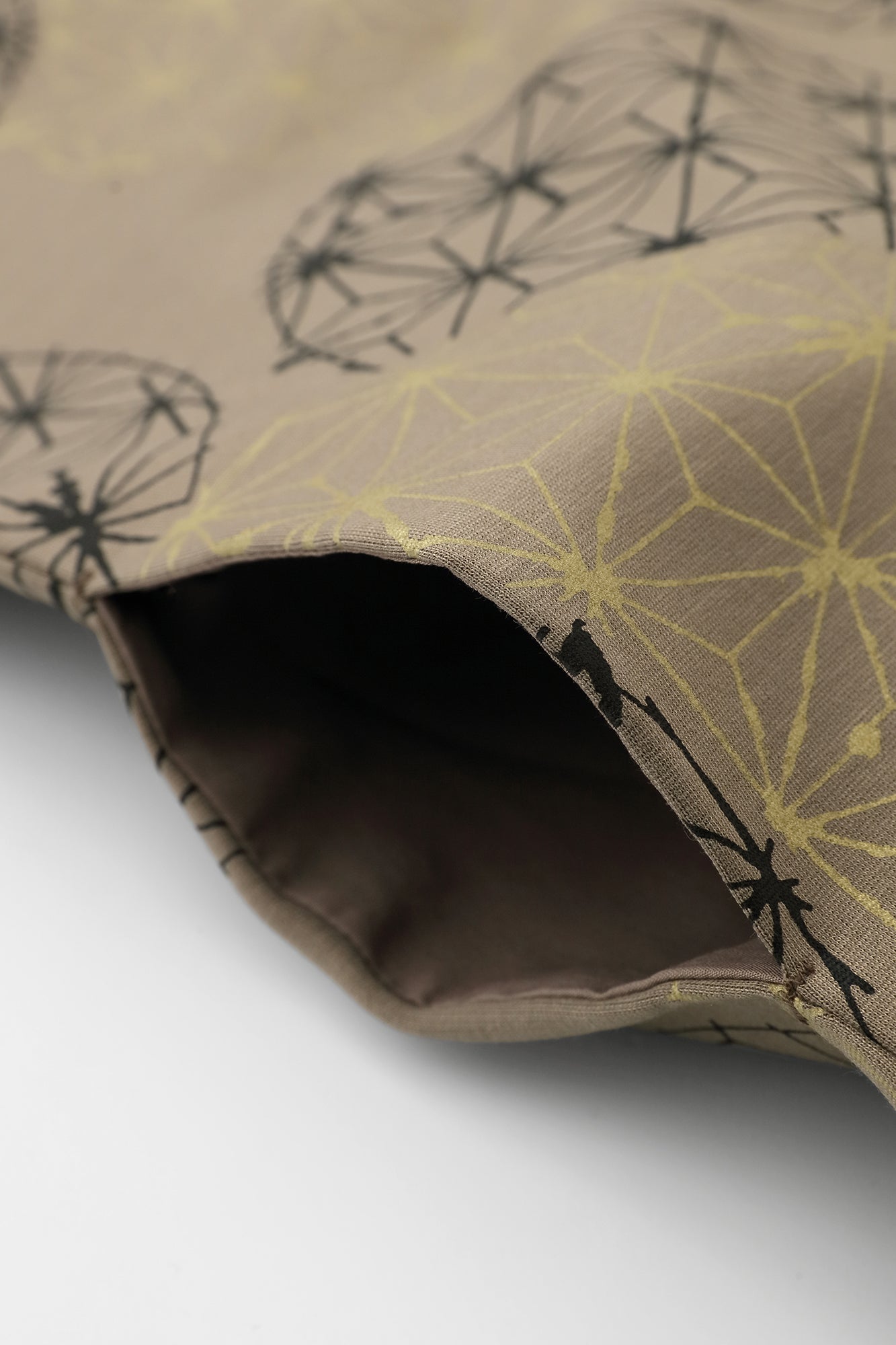 雙面編 長方形洋裝 拼接／麻鞠 松染色