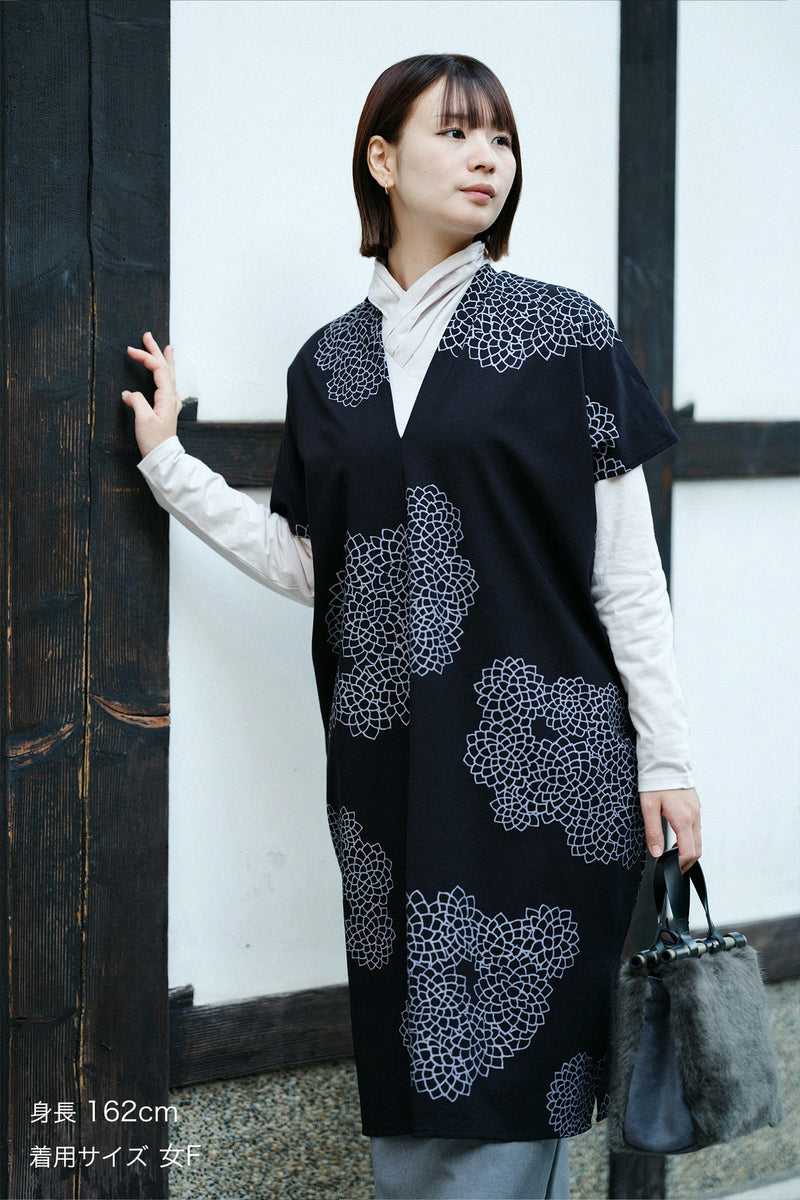 長方形洋裝 拼接（秋冬）