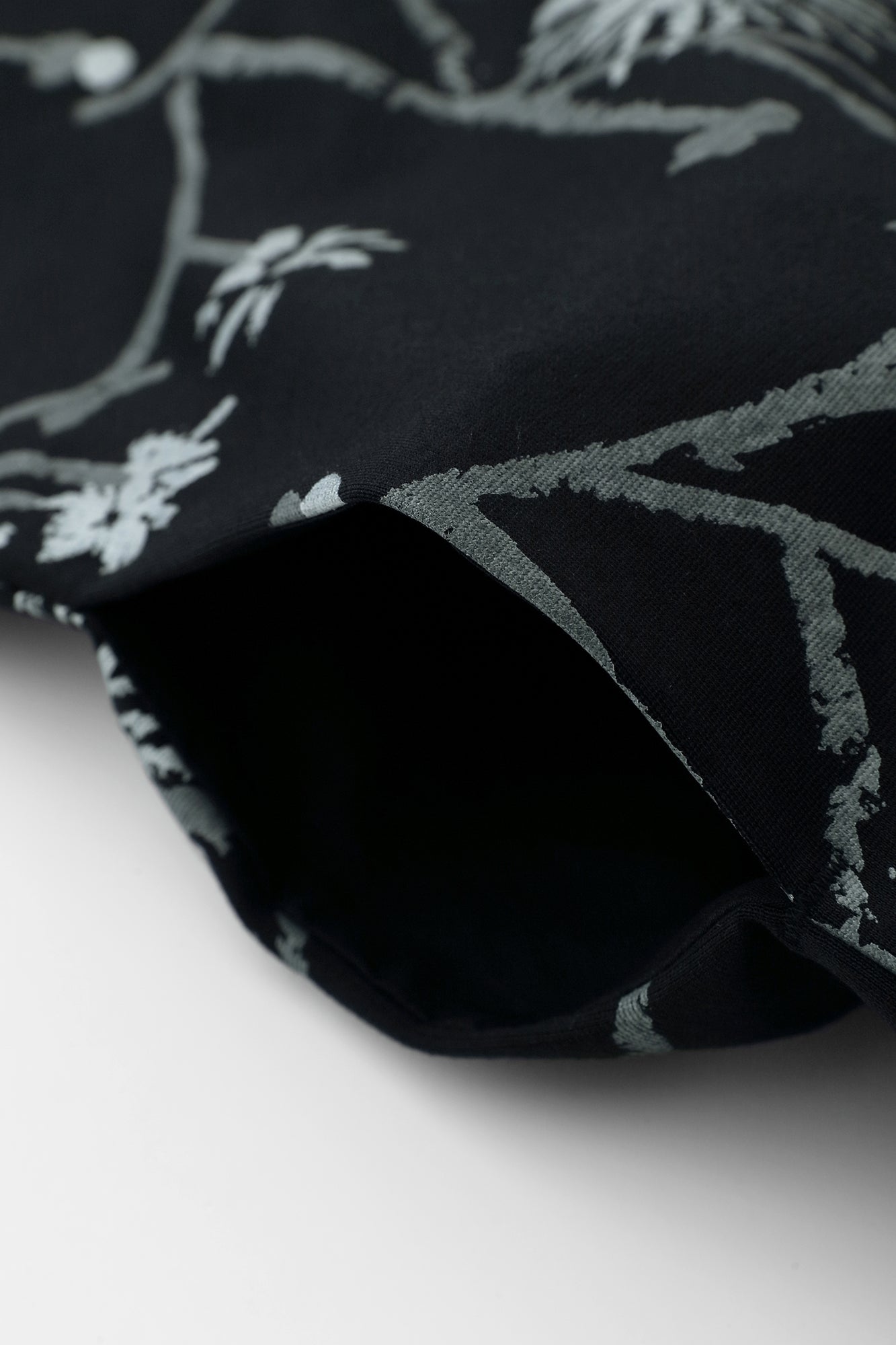 雙面編 長方形洋裝 拼接／散歩道 黑藍色